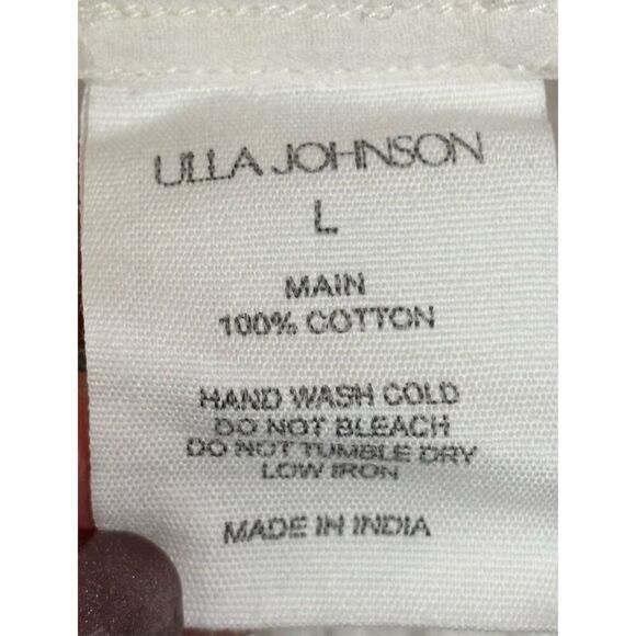ULLA JOHNSON Mehdi Coverup Shorts in White NWT Size Large - Picture 6 of 6